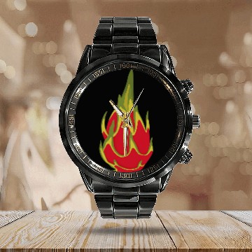 Discover Dragon Pet Dragon Fruit Calendar Steel Band Watch