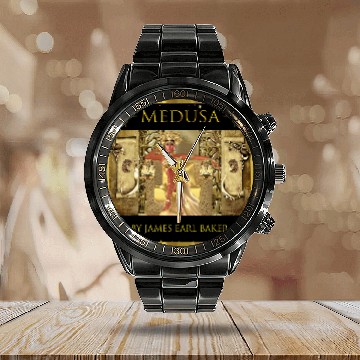 Discover James Earl Baker Medusa Fashion Calendar Steel Band Watch