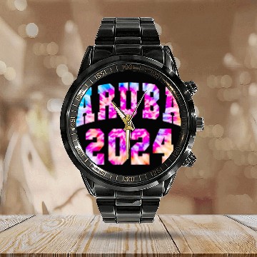 Discover Unicorn Pet ARUBA 2024 Swimming Spring Break Holiday Summer Baseball Tees Calendar Steel Band Watch