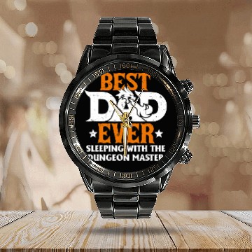 Discover Dragon Pet Dungeon Crawler Dragon Master bests Dad Ever Fathers Day Calendar Steel Band Watch