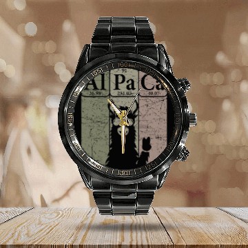 Discover Llama Pet Periodic Table Elements Llama Alpaca vintages 8 Baseball Tees Calendar Steel Band Watch