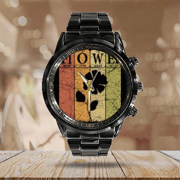 Discover Flower Periodic Table Elements Flowers Lover Florist Calendar Steel Band Watch