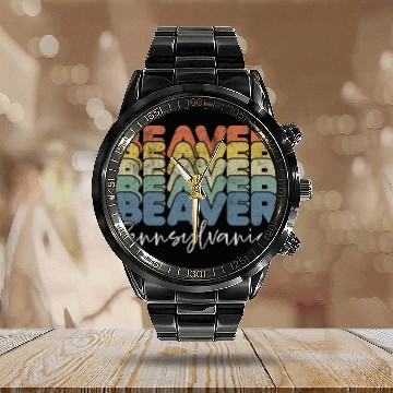 Discover Beaver Pet Pennsylvania vintages Retro 15009 Pride Baseball Tees Calendar Steel Band Watch