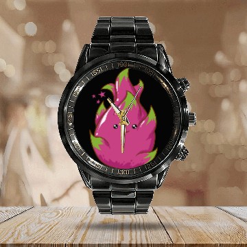 Discover Dragon Pet Fruit Calendar Steel Band Watch
