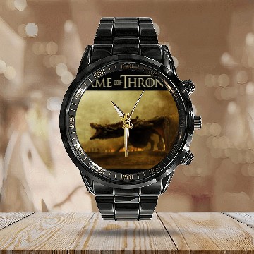 Discover Dragon Pet Game of Thrones Dragon Photo Calendar Steel Band Watch