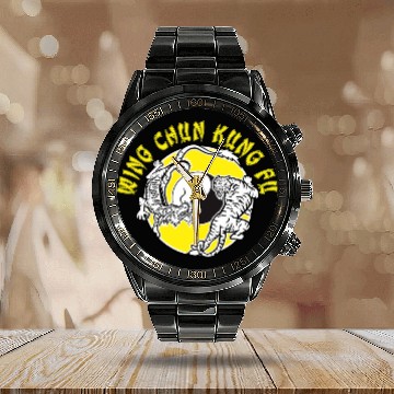 Discover Dragon Pet Wing Chun ying yang tiger Calendar Steel Band Watch