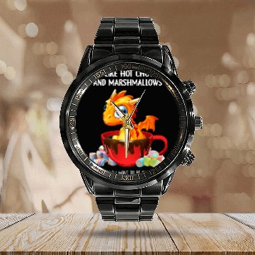 Discover Dragon Pet Were Like Hot Chocolate And Marshmallows Calendar Steel Band Watch