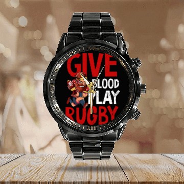 Discover Sport Rugby Blood Play Rugby Design Rugby Calendar Steel Band Watch