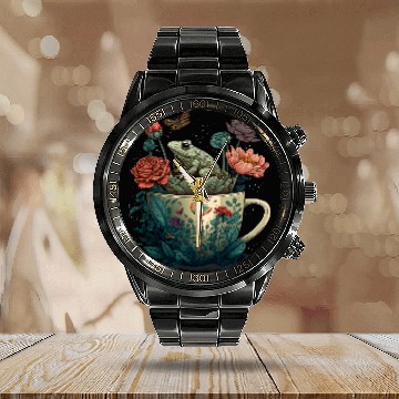 Discover Frog Pet Cottagecore Frog Toad and Mug Cute Forestcore Aesthetics Baseball Tees Calendar Steel Band Watch