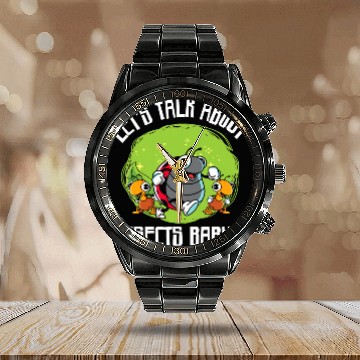 Discover Bug Hunter Insect Bug Catcher Bug Collecting Entomologist 23 Calendar Steel Band Watch