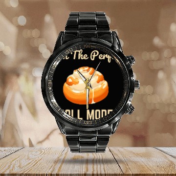 Discover Perfect Roll Model Cinnamon Roll Mom Dad Role Model Calendar Steel Band Watch