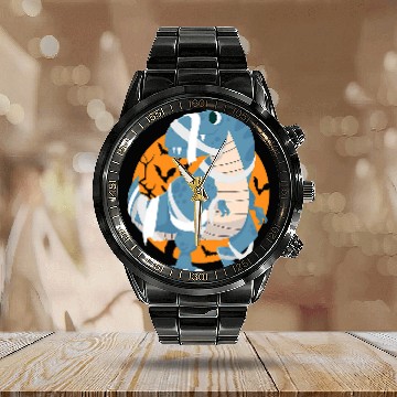 Discover Dinosaur Pet Spooky Dinosaur T rexs Mummy Pumpkin Halloween 2 Baseball Tees Calendar Steel Band Watch