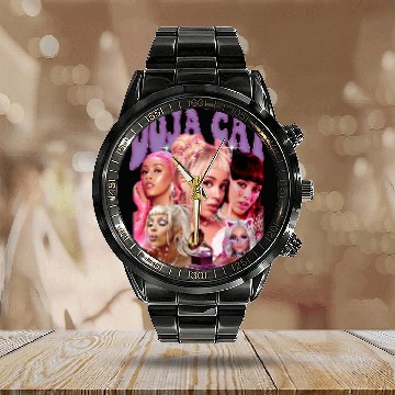 Discover Doja Cat Hawaiians Calendar Steel Band Watch