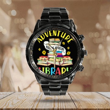 Discover Book Fun Adventure Begins At Your Library Summer Reading 04 4 Calendar Steel Band Watch