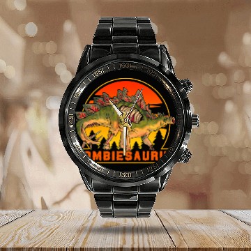 Discover Dinosaur Pet Zombiesaurus Halloween T rexs Dinosaur Zombie Saurus Boys Calendar Steel Band Watch