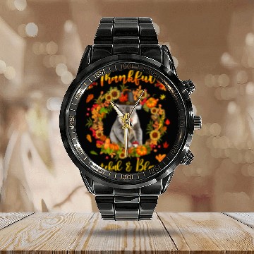 Discover Koala Pet Thankful Grateful Blessed KoalaThanskgiving Matching Zip Calendar Steel Band Watch