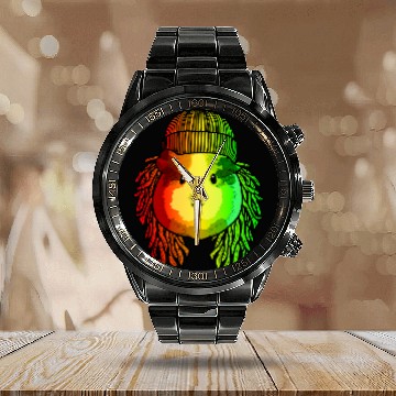 Discover Hamster Pet Reggae Cool Hamster Dreadlocks Rasta Dreads Rastafari Calendar Steel Band Watch