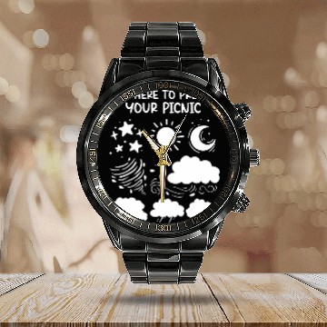 Discover Meteorologist Predict Your Picnic Weathermen Storm Chasing Calendar Steel Band Watch