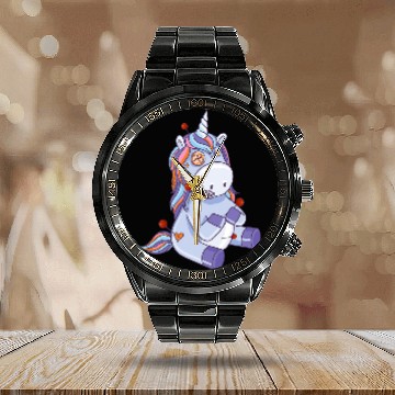 Discover Unicorn Pet Witchcraft Doll Magical Voodoo Dolls Calendar Steel Band Watch
