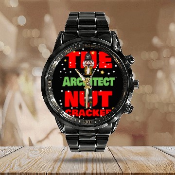 Discover Architect Job The Architect Nutcracker 2Funny Christmas Architect Baseball Tees Calendar Steel Band Watch