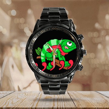 Discover Chameleon Pet Komma Comma Song Chameleon Fans 2 Calendar Steel Band Watch