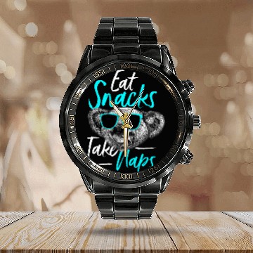 Discover Koala Pet Eat Snacks Take Naps Calendar Steel Band Watch