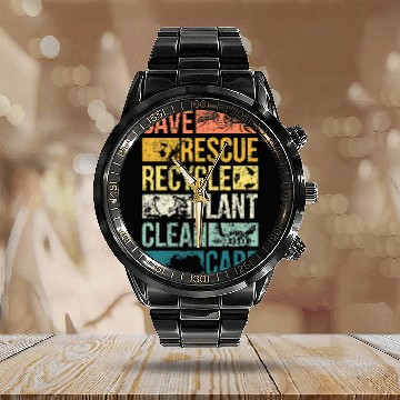 Discover Turtle Pet Bee Animal Save Earth Bee Turtle Climate Change Recycle 28 Baseball Tees Calendar Steel Band Watch