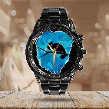 Discover Chameleon Pet in an Ice Block for Eternity Calendar Steel Band Watch