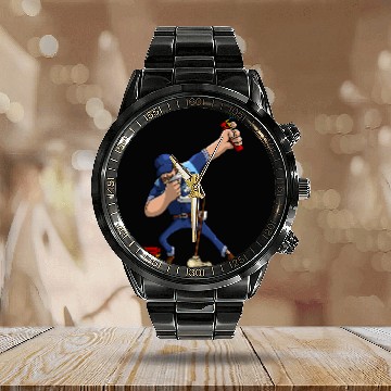 Discover Funny Janitor Design For Men Women Housekeeping Dance Lovers Calendar Steel Band Watch