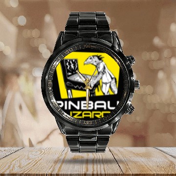 Discover Komodo Pet Pinball Lizard Retro vintages Multiball Pinball Arcade Game Baseball Tees Calendar Steel Band Watch