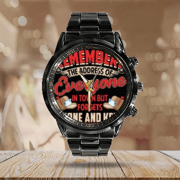 Discover Postal Worker Job Funny vintages Retro Mailman Postman Gift for Postal Workers Calendar Steel Band Watch