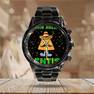 Discover dentists Job Funny Nacho Average dentists Cinco De Mayo dentists Zip Calendar Steel Band Watch