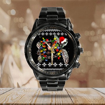 Discover Turtle Pet Light Up Christmas Funny Santa Hat Ugly Xmas 44 Baseball Tees Calendar Steel Band Watch