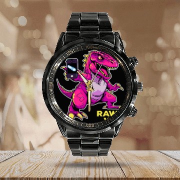 Discover Dinosaur Pet RAWR WiFi Dinosaur Funny Novelty Calendar Steel Band Watch