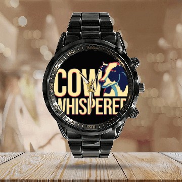 Discover Cow Pet Whisperer 2Cow Lover Cattle Farmer 2Cow Calendar Steel Band Watch