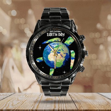 Discover Turtle Pet Earth Day Make Everyday Earth Day Earth Sea Turtle Art Baseball Tees Calendar Steel Band Watch
