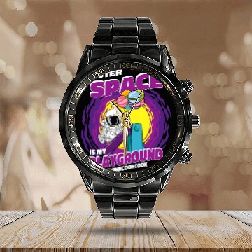Discover Astronaut Job Outerspace Is My Playground Space Astronaut Calendar Steel Band Watch