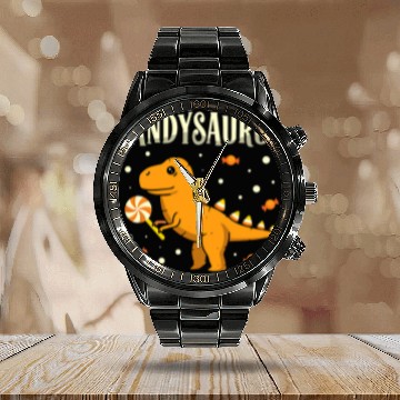 Discover Dinosaur Pet Candysaurus Candy Corn Toddler Kid Dinosaur Halloween 2 Calendar Steel Band Watch