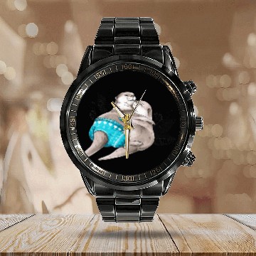 Discover Otter Pet SummerHoliday vibes Summer Vacation Apparel Calendar Steel Band Watch