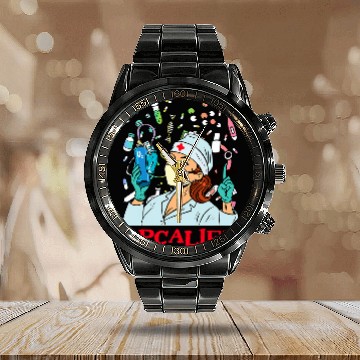 Discover nurses Job Pca Black nurses Black History Month Juneteenth Women Cna Cm Calendar Steel Band Watch