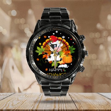 Discover Cow Pet Happy Hallothanksmas Pumpkin Turkey Cute Cow Baseball Tees Calendar Steel Band Watch