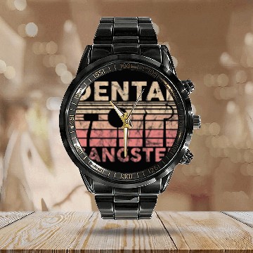 Discover dentists Job Gangster dentists dentistsry 9 Calendar Steel Band Watch