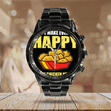 Discover Chicken Pet Great Chicken Nuggets Quote Nugget Lover Calendar Steel Band Watch