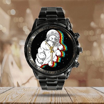 Discover Astronaut Job Tardigrade Tardigrade In Space Microbiologist Cute MicroOrg Calendar Steel Band Watch