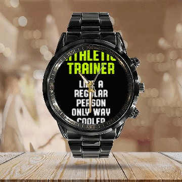 Discover Athletic Trainer Gym Coachs Wellness Coaching 22 Baseball Tees Calendar Steel Band Watch
