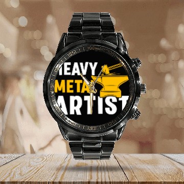 Discover Heavy Metal Artist For A Blacksmith Baseball Tees Calendar Steel Band Watch