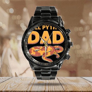 Discover Python Pet Ball Python Dad Herpetologists Royal Banana Ball Python Calendar Steel Band Watch