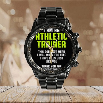 Discover Athletic Trainer Gym Coachs frees Wellness Coaching Baseball Tees Calendar Steel Band Watch