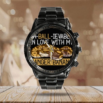Discover Python Pet Ball Python For Banana Ball Python Lover Calendar Steel Band Watch