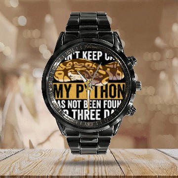 Discover Python Pet Ball Python For Royal Python Lover Calendar Steel Band Watch